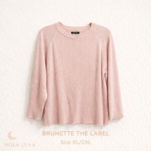 BRUNETTE THE LABEL PINK SWEATER